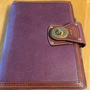 Coach Leather Planner